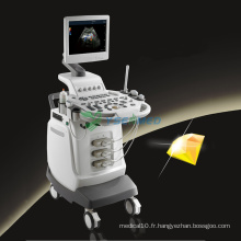 Machine à ultrasons Doppler couleur de chariot